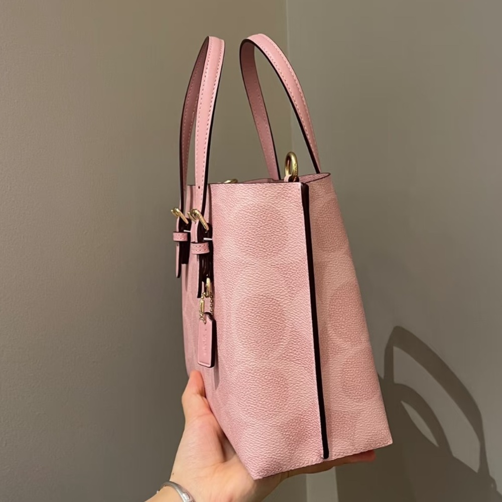 Sold ❌Coach Mollie Tote 25 Powder Pink NWT - Picture 3 of 8